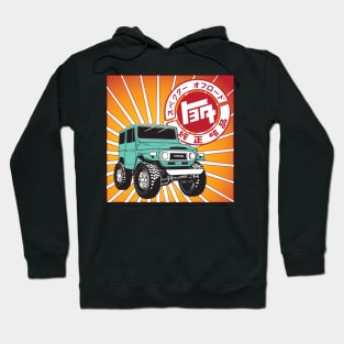 FJ40 Red TEQ Logo Hoodie